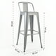 thumbnail image 3 of Pack 4 Piso Taburete Tolix con Respaldo, 3 of 6