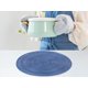 thumbnail image 4 of REGALWOVEN Juego de 6 Manteles Individuales de Estilo Rústico para Decoración de Mesa de Comedor Interior y Exterior, Lavables, Limpiar con Paño, Azul Oscuro 15x15in, 4 of 6