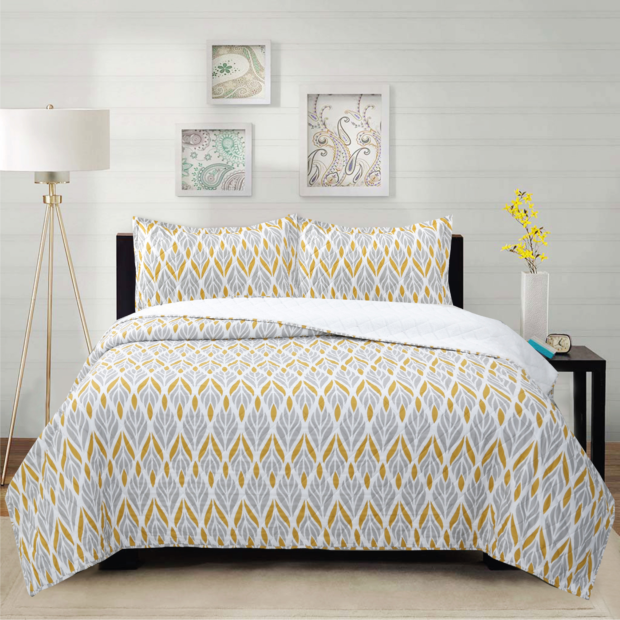 Chantilly - Cubrecama Micro Sherpa Geo Hojas 1.5P