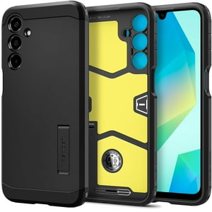 Funda Spigen Tough Armor Para Galaxy A16 5G Con Soporte, Color Negro