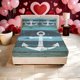 thumbnail image 1 of Anchor Plank Pattern Printed Bed Fitted Sheet Soft Bed Fitted Sheet And Two Pillowcases Suitable for All Seasons Ideal for Family Bedrooms And Guest Rooms Ideal, 1 of 1