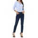 thumbnail image 2 of CURVOSPORT Blusa de Mujer Elegante para Oficina con Frente Fruncido, Manga 3/4, Chiffon, Regreso a Clases, Atuendo para Maestras, Azul Claro L, 2 of 6