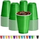 thumbnail image 1 of Vasos desechables DecorRack de plástico verde oscuro, 350 ml (40 unidades), 1 of 5