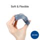 thumbnail image 4 of Juego de juguetes de playa BLUE GINKGO Silicone Modern Baby con cubo, 4 of 9