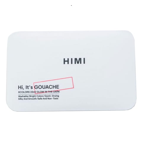 Set Himi Gouache Brillo En La Oscuridad 6 Colores 23Ml