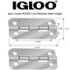 thumbnail image 2 of Bisagras para nevera Igloo 24005 de acero inoxidable, 6 x 3 cm, 2 of 6