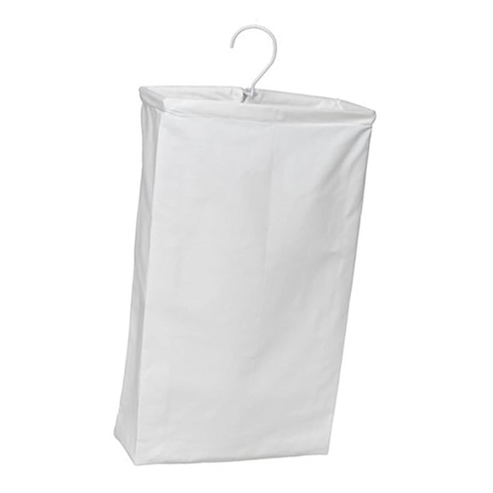 Bothyi - Cesta Para Ropa Sucia Colgante, Plegable, Para Puerta, Dormitorio, Color Blanco