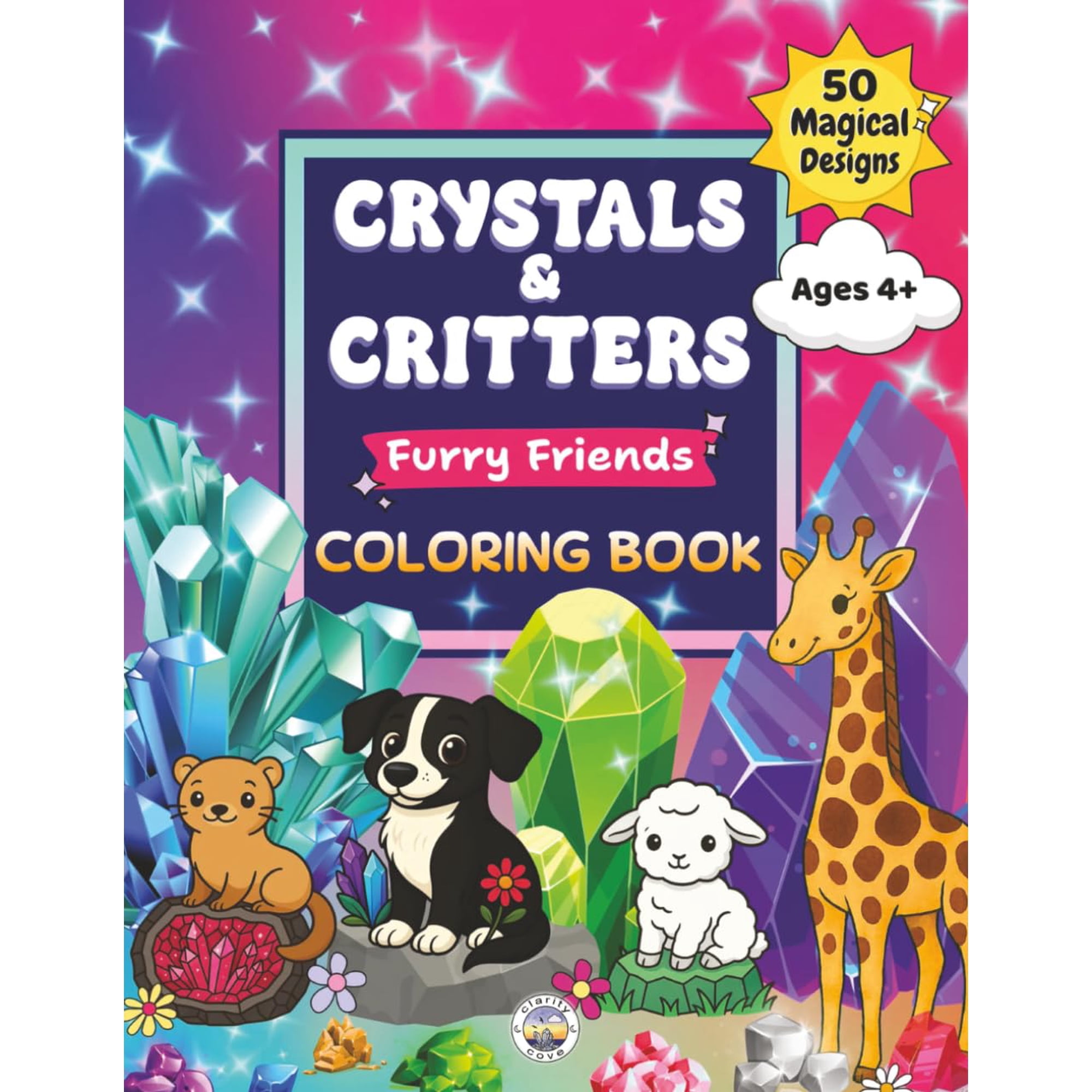 Majosta - Libro Para Colorear Crystals & Critters: Amigos Peludos