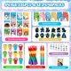 thumbnail image 2 of Set de colorear de invierno BenLouis para piñata – 24 piezas con animales, 2 of 7
