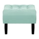 thumbnail image 1 of Pouf Wood 1c Felpa 00 Verde Agua, 1 of 4