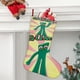 thumbnail image 2 of El Show de Gumby Tema: Calcetines de Navidad, fino lino blanco para colgar en escaleras y chimenea, decoración navideña para el hogar, regalo de Navidad. 45cm × 32cm, 2 of 5