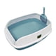 thumbnail image 4 of Caja De Arena Para Gatos Semiabierta, Inodoro Profundo Portátil Con Cuchara, Orinal Para Gatos, Azul, 4 of 5