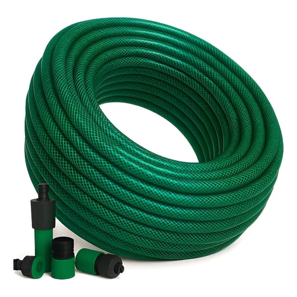 Manguera Jardín 1/2" 50m 3 Capas PVC Antitorsión + Acoples EOLAND