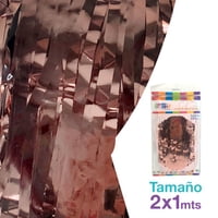 Cortina De Fiesta Oro Rosa 2X1 Mts  Party Express