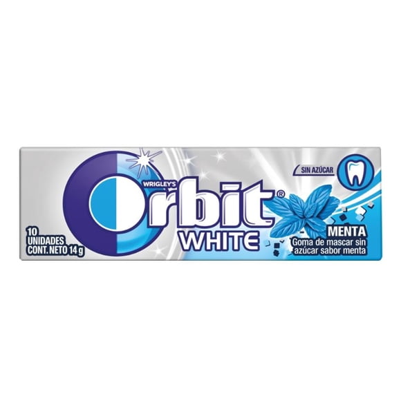 Chicle Sin Azúcar Sabor Menta Suave, 14 g