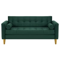 Bodevir - Sofa Retro 3C Felpa 01 Verde Botella
