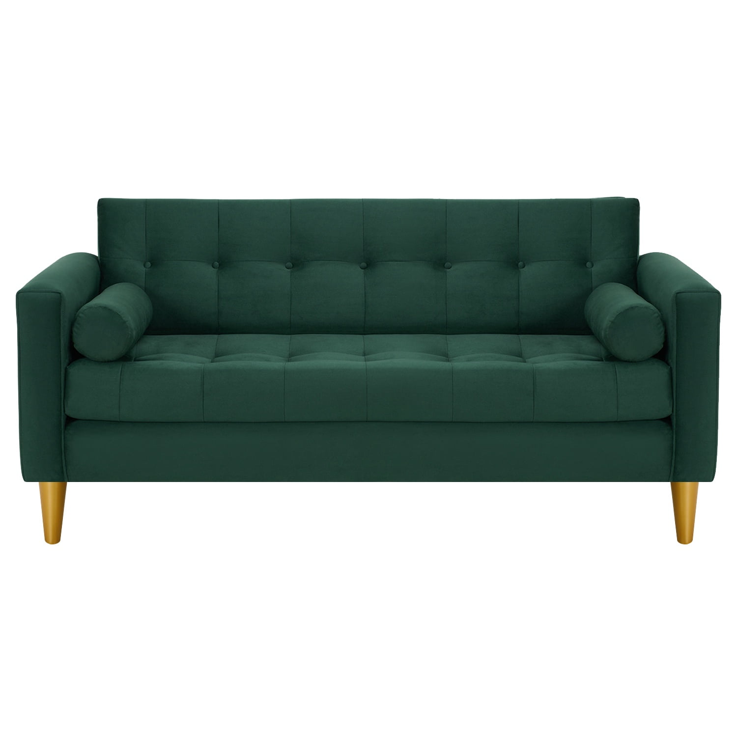 Bodevir - Sofa Retro 3c Felpa 01 Verde Botella