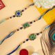 thumbnail image 4 of Juego de 3 pulseras Rakhi KSJONE de 33 cm Roli Tika, 4 of 8