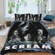 thumbnail image 2 of Película Scream Conjunto de sábanas temático, trío de piezas, cómodo y amigable con la piel, diseño único, regalo de decoración para el hogar para familiares, amigos y fans,135cm *200cm, 2 of 6
