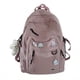 thumbnail image 1 of Upgrade Your School and Travel Game with Our Kawaii Canvas Backpack - Simple Preppy Style with Large Capacity for Women, 1 of 5