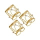 thumbnail image 3 of Servilleteros Festivos De 3 Piezas Servilleteros Para Ocasiones Informales Y Formales Dorado, 3 of 5