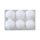 thumbnail image 1 of 6 Bolas Navide?as Para árbol De Navidad, Ideales Para Eventos Especiales, Aniversarios Y Fiestas, Color Blanco., 1 of 5