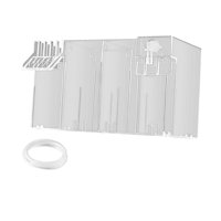 Magideal - Caja De Filtro Para Acuarios, Filtración, Purificación De Agua Por Circulación, Silenciosa, Purificador De Agua Para Tanques De Tortugas, Caja De Filt Transparente 26X135X15Cm