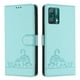thumbnail image 1 of Funda tipo cartera FOXDOCK para Motorola Edge 40 PRO 5G con soporte, ranuras, RFID, diseño de gato, 1 of 5