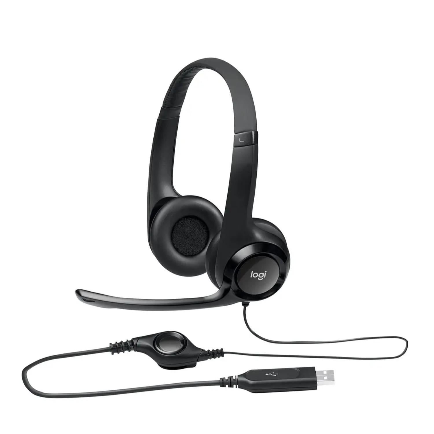 Logitech - Audifono Headset Con Microfono Usb H390 Negro