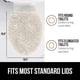 thumbnail image 5 of Tapa de inodoro GORILLA GRIP Soft Chenille Ivory Cream, 5 of 9