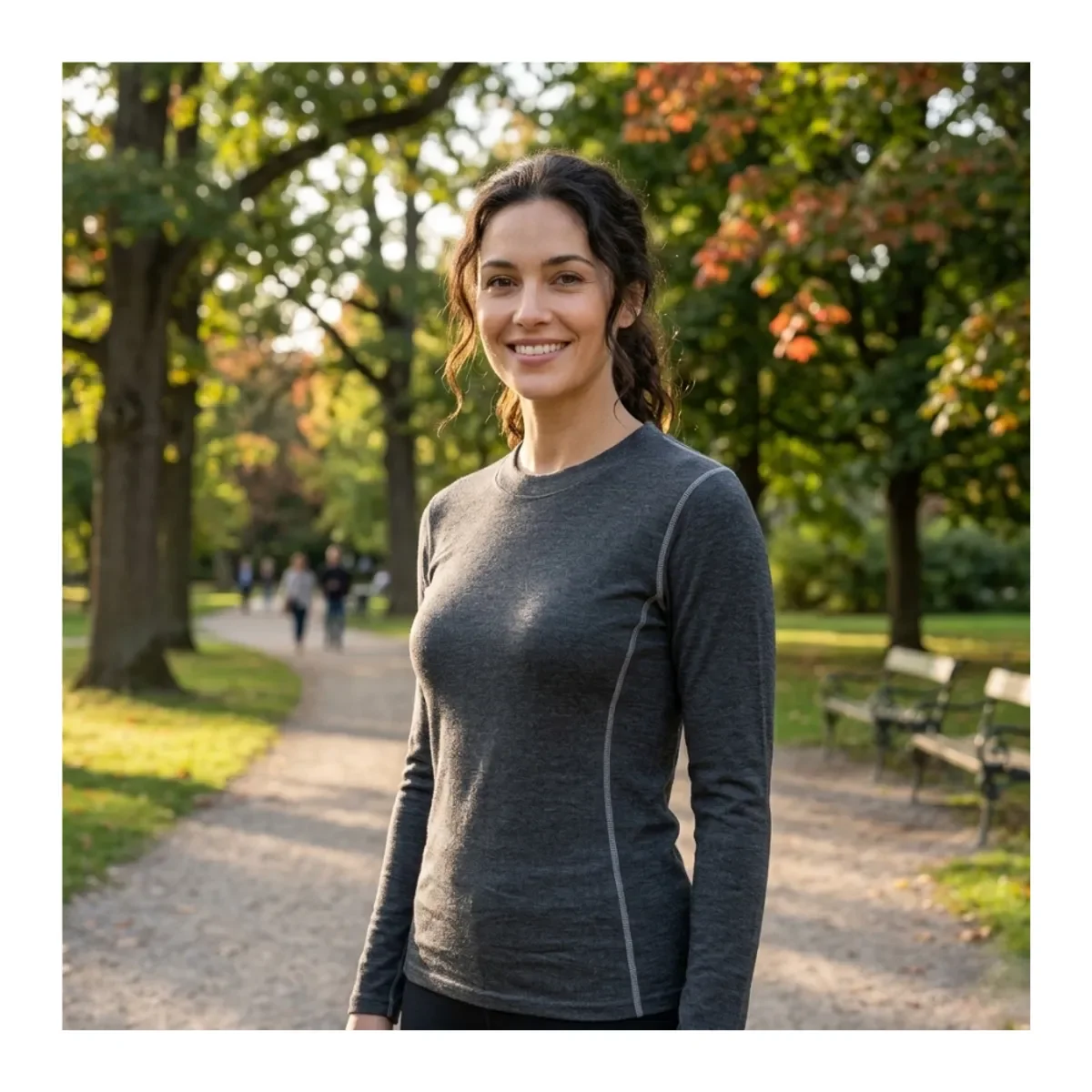 Genérico - Camiseta Térmica Primera Capa Mujer Invierno Talla Única