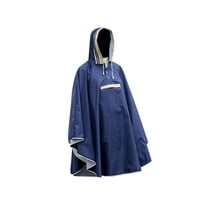 Bothyi - Poncho De Lluvia Para Niños Poncho Impermeable Con Capucha Para Niñas Niños Unisex Niños Pesca Azul Xl
