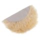 thumbnail image 4 of Alfombra Peluda Redonda De Lana Falsa Para Decoración Del Hogar, Color Beige Claro, 4 of 5