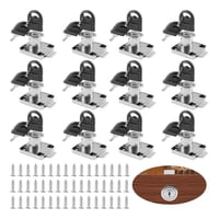 Genérica - 12Pcs Cerradura Chapa Para Muebles Cajones Closet Con Llaves
