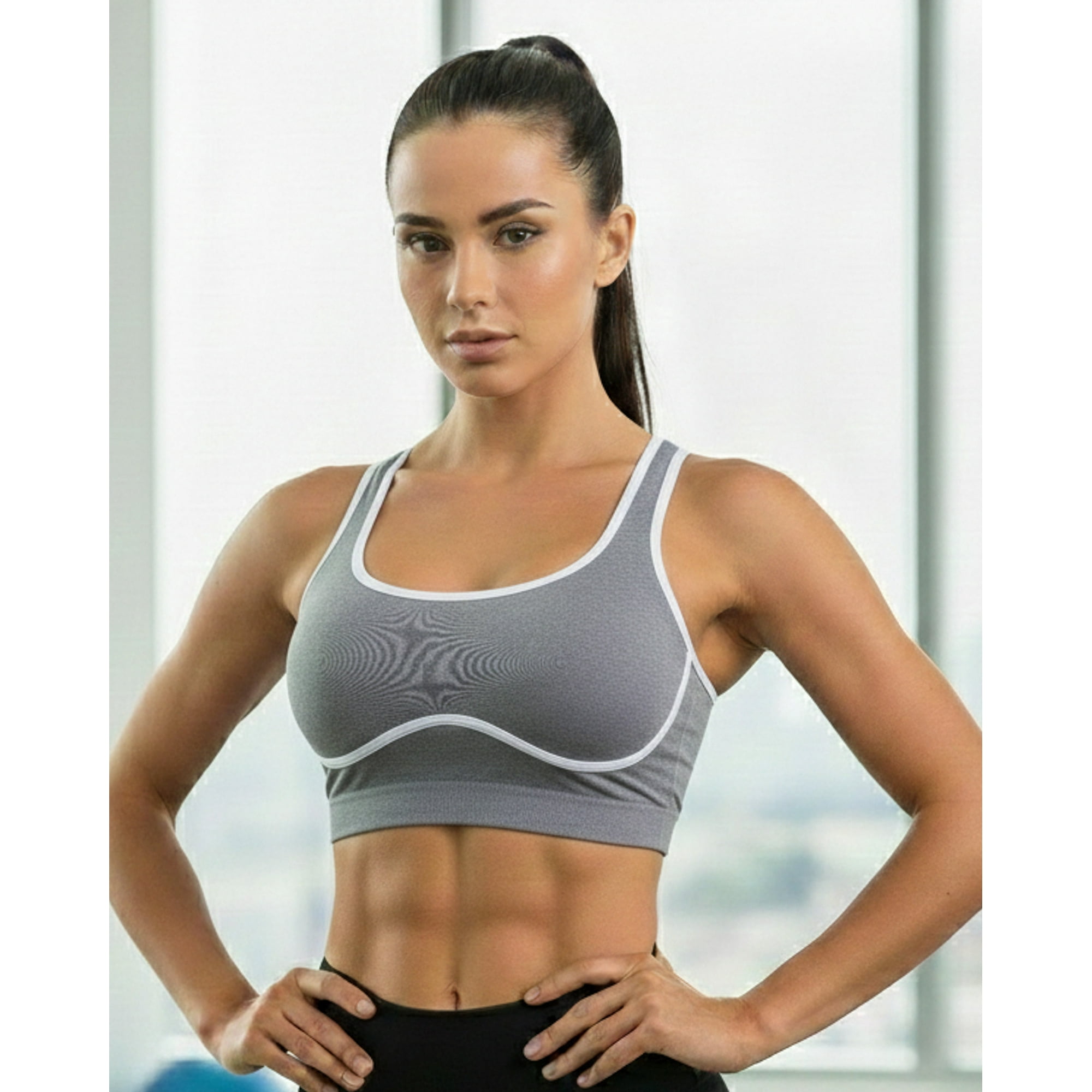 Flix Spa - Sujetador Deportivo Mujer Moderno Soporte Medio