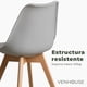 thumbnail image 3 of Pack 2 Taburetes Piso Bar Acolchado Altura 65cm Eames Tulip Gris, 3 of 10
