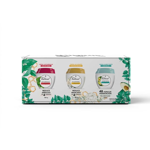 Pack Teatrical Antiarrugas 100ml + Humectante 100ml + Aclarante 100ml