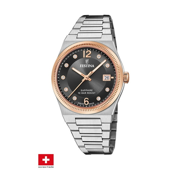 Reloj F20037/3 Festina Swiss Negro Mujer My Swiss Time