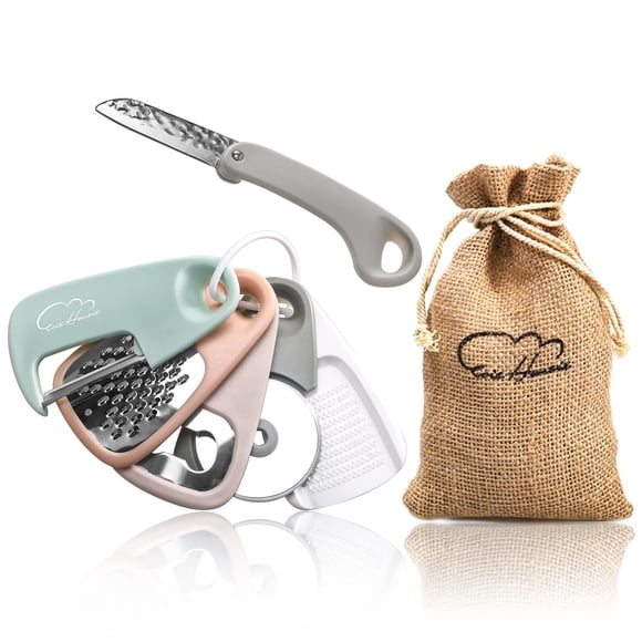 Juego de peladores y utensilios de cocina 6 piezas Esie Houzie para camping