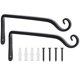 thumbnail image 1 of Soporte de pared para colgar plantas FEED GARDEN, 25 cm, 2 unidades, negro, 1 of 7