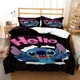 thumbnail image 1 of x1355 Bed SheetsStitch Love Child Duvet Cover Set HD Comforter Cover for Kids Bedding Sets Bedclothes Bedroom Decor 3-Piece Bedding Set (1 Duvet Cover + 2 Pillow Shams) nj1355, 1 of 5
