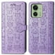 thumbnail image 1 of Funda Cartera FOXDOCK para MOTO Edge 40 , Flip PU con Relieve de Gatos y Perros, Tarjetero y Soporte, 1 of 6