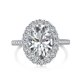 thumbnail image 1 of Anillos de Compromiso Ovalados de 4.5 Quilates para Mujer Anillo de Plata Esterlina 925 Piedra Amarilla/rosa CZ Hielo Triturado Anillo de Promesa para Ella Esposa Novia Mamá Talla 5-9, 1 of 6
