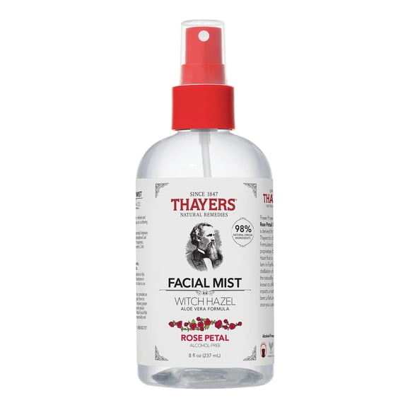 Tónico facial en aerosol THAYERS, sin alcohol, hamamelis, 240 ml