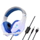 thumbnail image 1 of Auriculares Para Juegos Con Cable Montados En La Cabeza Con Micrófono Y Luz LED Blanco Azul, 1 of 5