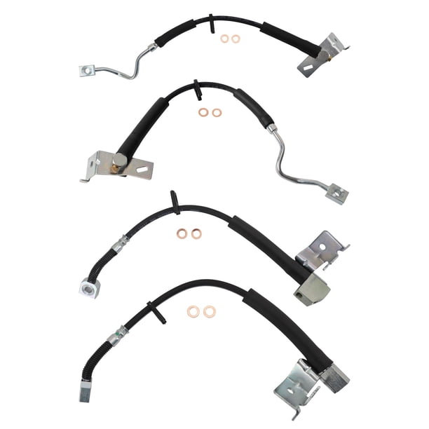 Juego de mangueras de freno TRQ delanteras y traseras para Ford Explorer 2006-2010