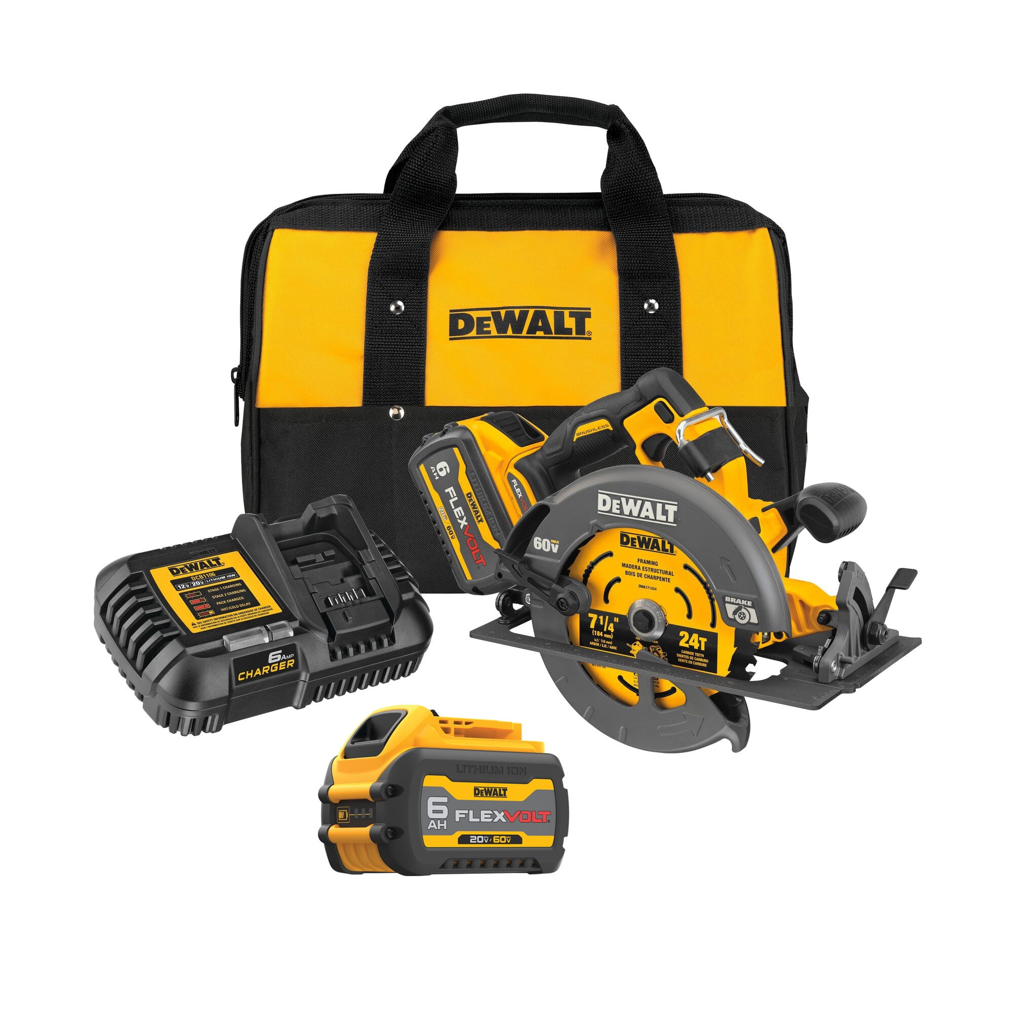Kit Sierra Circular 7 1/4"+ 2b +1c Dewalt Dcs578t2-b2