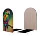 thumbnail image 2 of Loro Sujetalibros decorativos temáticos, tope para estantería con base antideslizante, uso dual para hogar y oficina - 2 piezas, 2 of 6