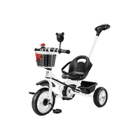 Genérico - Triciclo Infantil Metálico Guía Peso Máximo Multicolor