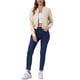 thumbnail image 2 of INSPIRE CHIC Chaqueta de Imitación de Gamuza para Mujer con Cuello Alto, Cierre de Cremallera, Diseño Recortado y Bolsillos L Beige, 2 of 6